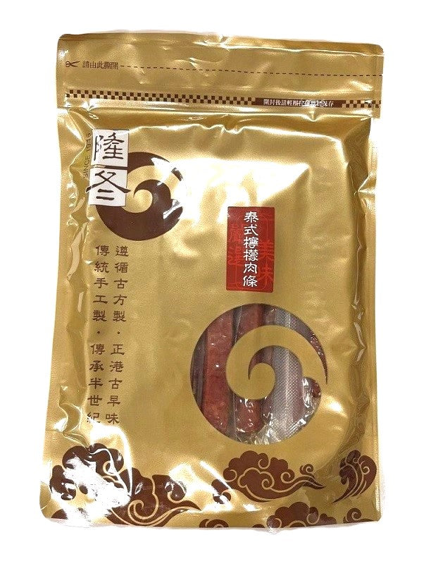 隆冬肉乾 泰式檸檬豬肉條 Thai Lemon Flavored Pork Jerky Stick