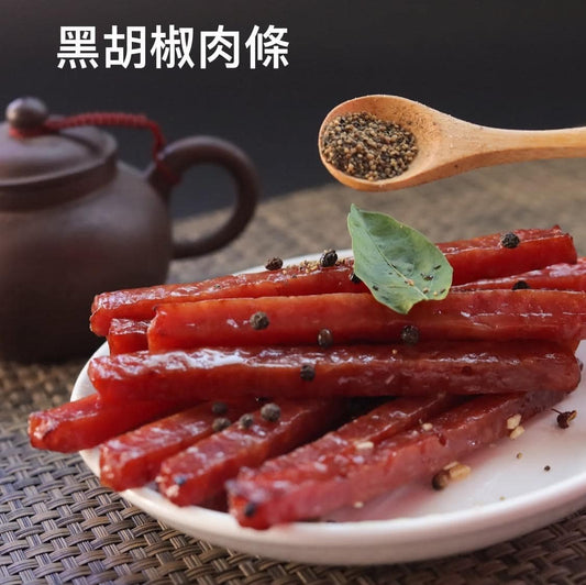 隆冬肉乾 黑胡椒肉條 Pepper Pork Jerky Sticks