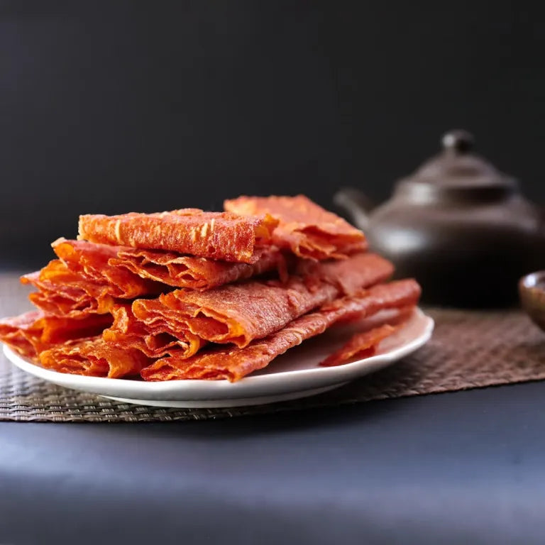 隆冬肉乾 杏仁豬肉脆片 Almond Pork Jerky Crisps